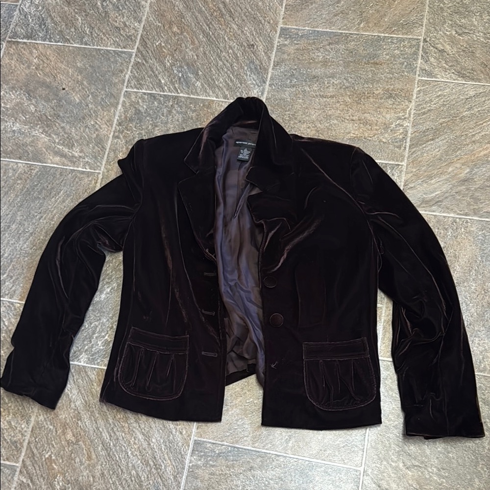 Women’s  Velvet Jacket - Burgundy